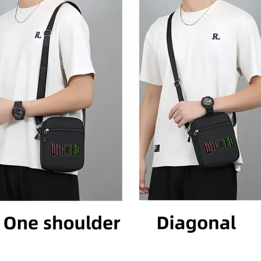 Wicked Messenger Crossbody Bag with Adjustable Strap - Picture 4 of 4
